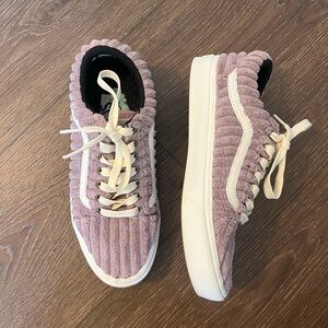 Lavender Purple Corduroy Vans
